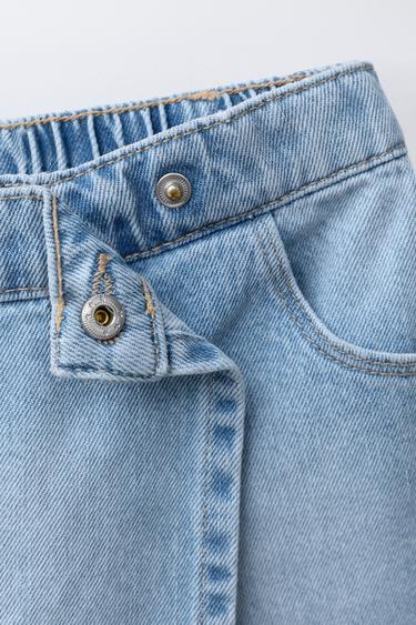 JUPE-SHORT EN JEAN PAPILLONS - Bleu clair de Zara - Image 2