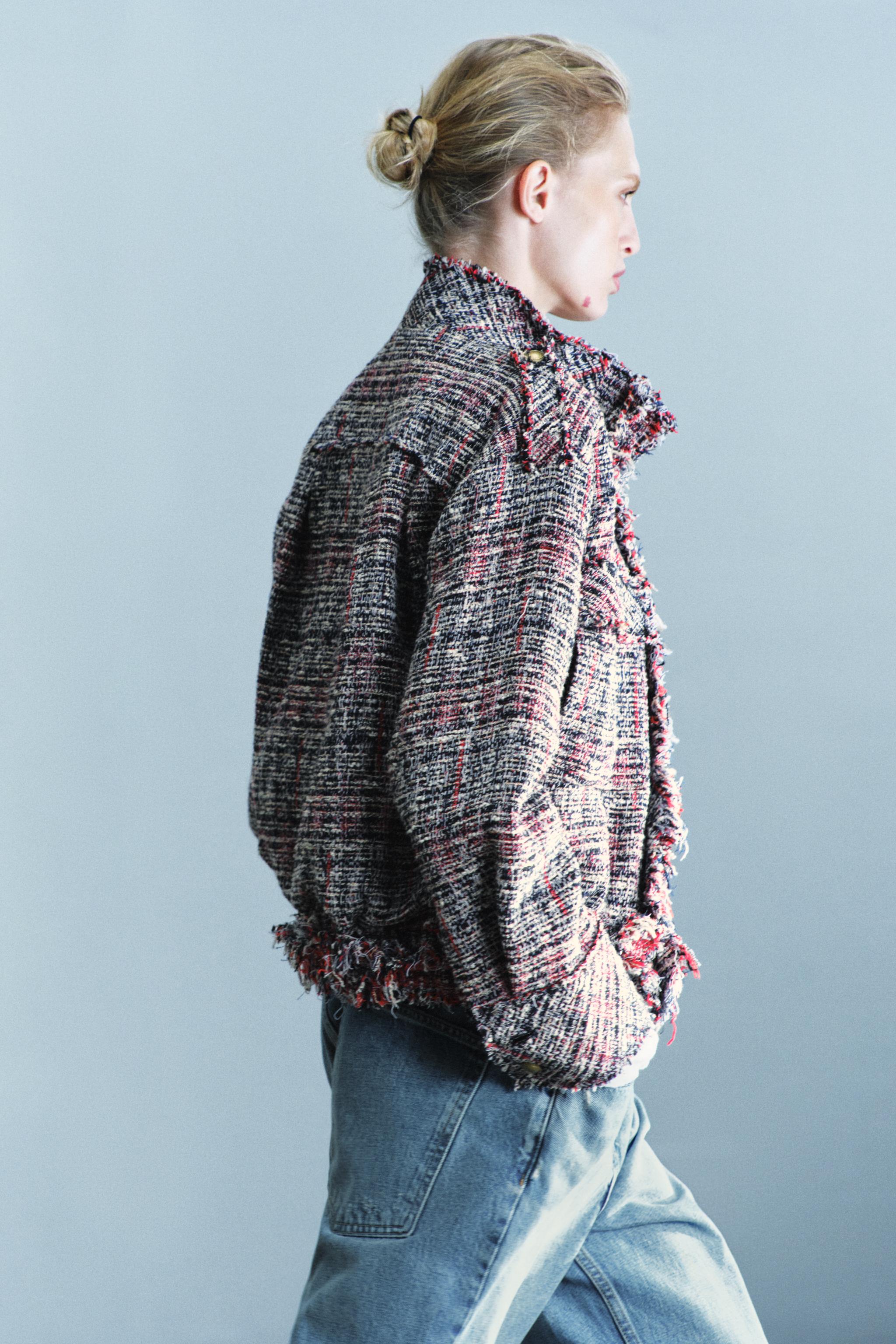 ZW COLLECTION TEXTURED BOMBER JACKET