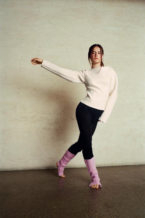 TECHNICAL VOLUMINOUS SWEATSHIRT - Oyster-white by Zara - Image 0