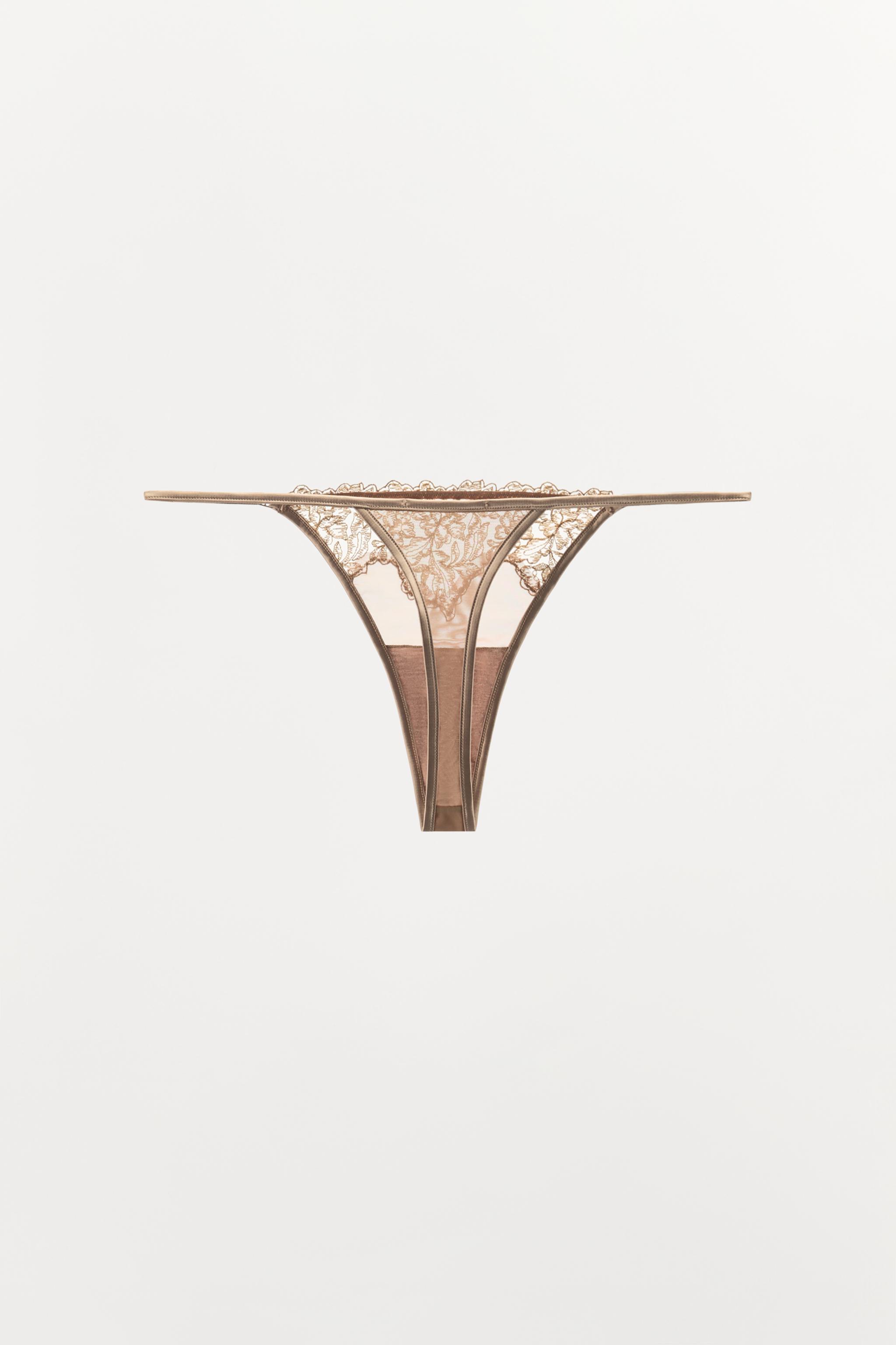 Трусы-стринги, кружево, сетка — Zara — фото 4