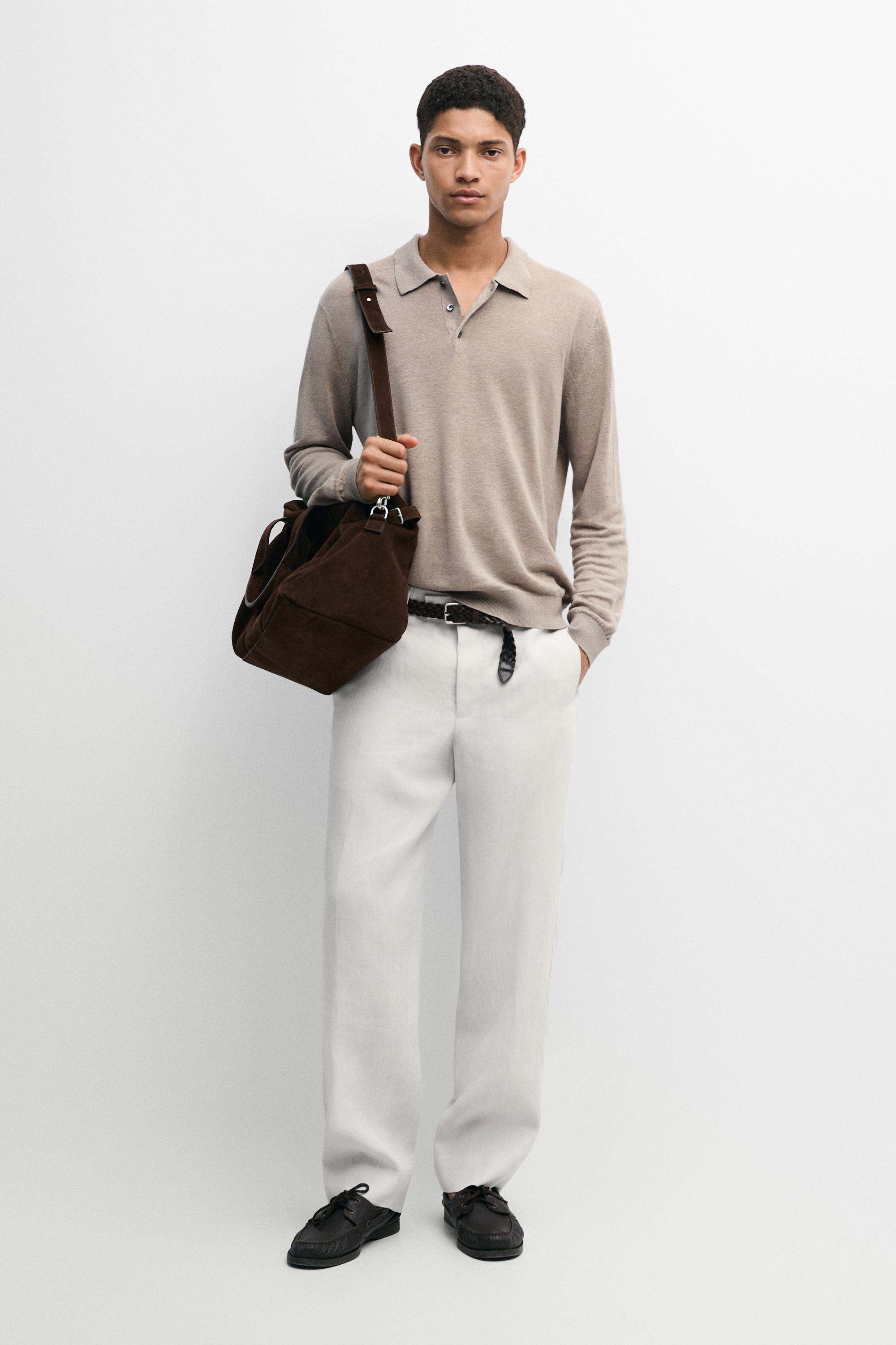 Pantalon barrel fit lin tailoring