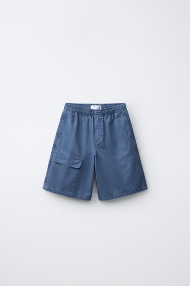 BERMUDA CARGO PUKAS SURF - Azul de Zara