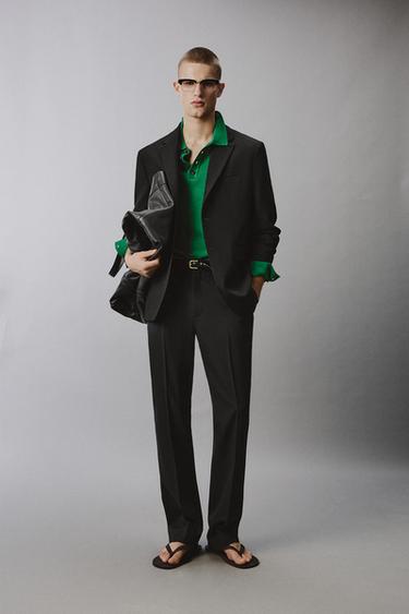 COMFORT SUIT TROUSERS - Black by Zara