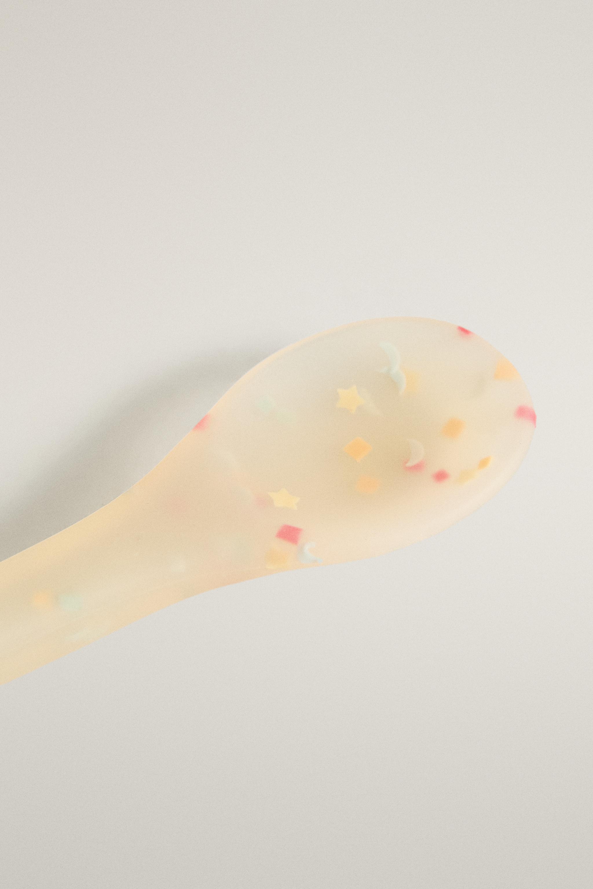 CUILLÈRE ENFANT SILICONE CONFETTIS