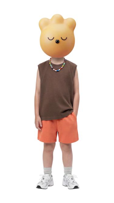 BERMUDA LISA PIQUÉ - Naranja de Zara