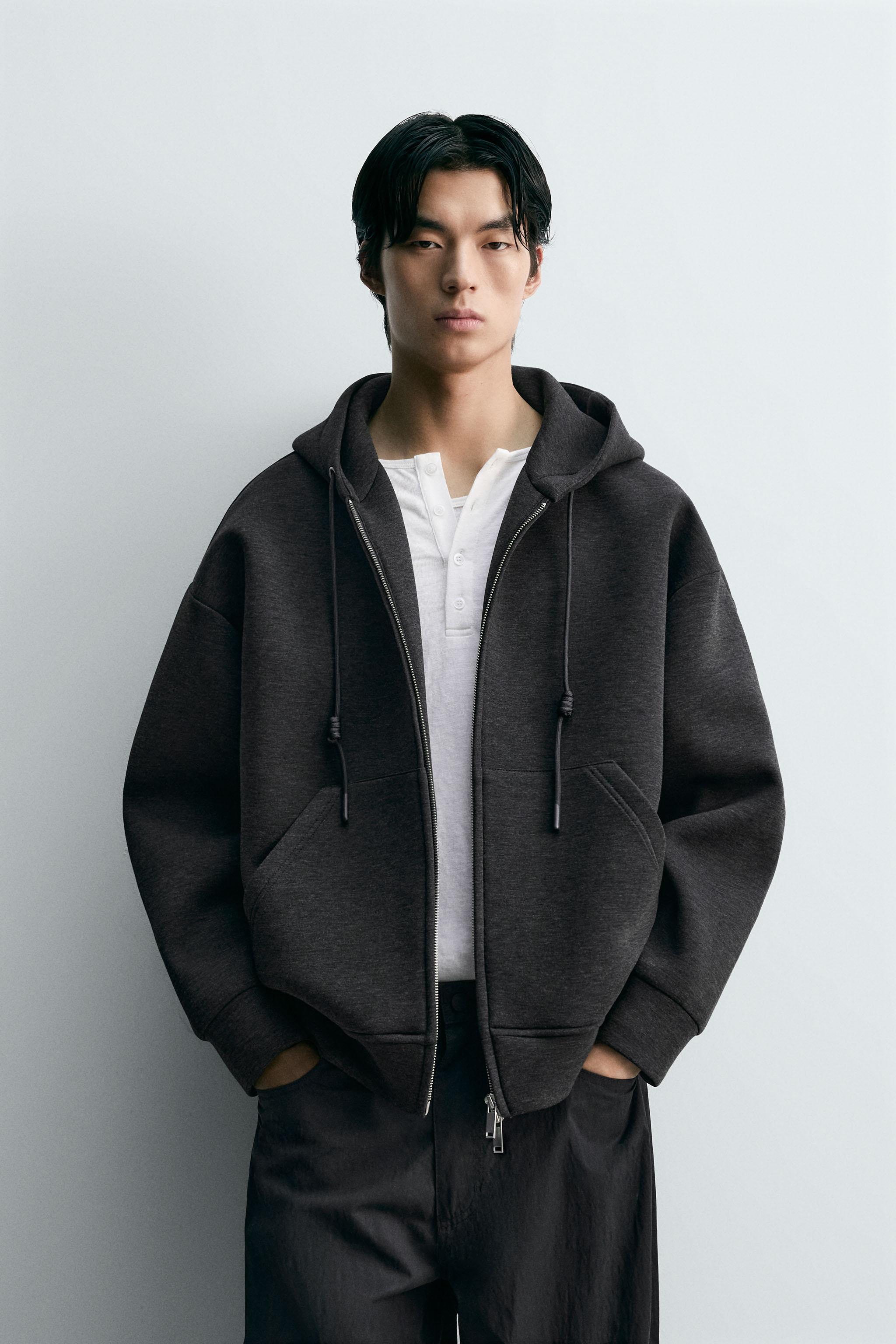 ZARA ネオプレンエフェクトジャケット ZARA - ソフトネオプレンエフェクトボンバージャケットの通販 by