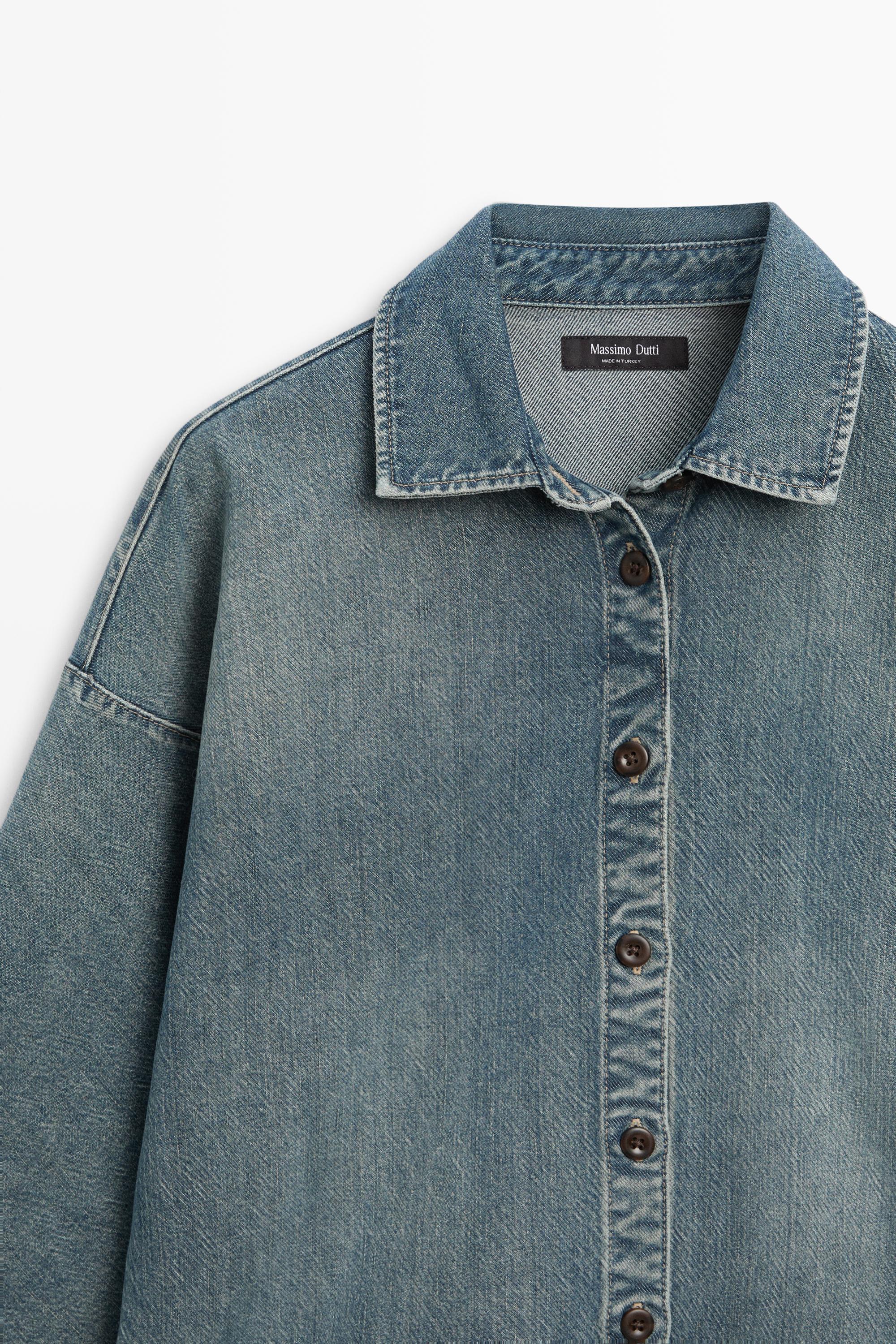 Chemise en denim de coton