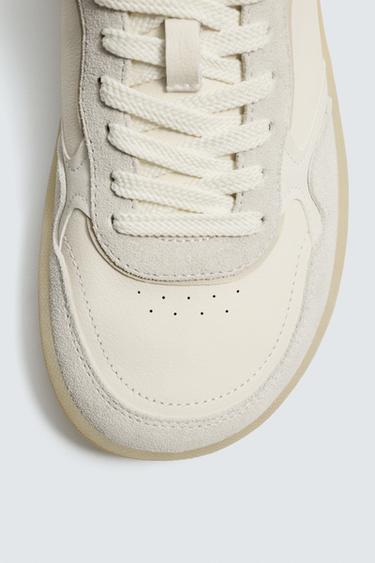 BASKET BAREFOOT EN CUIR - Blanc de Zara - Image 6