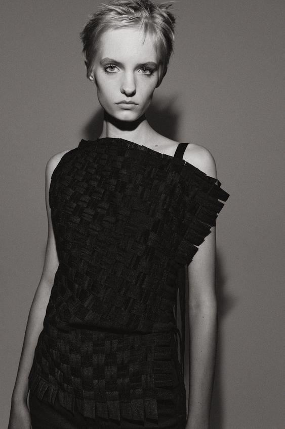 ZW COLLECTION ASYMMETRIC TOP - Black by Zara - Image 0