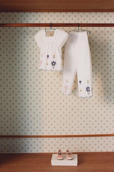 CROSS-STITCH CULOTTES - White by Zara