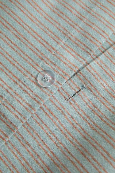 KIDS' STRIPED FLANNEL DUVET COVER - Blue by Zara - Image 3