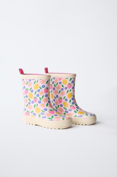 BOTTES DE PLUIE PRINT - Rose de Zara - Image 1