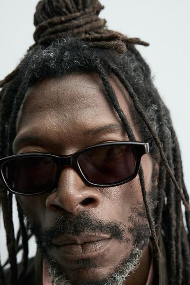 LUNETTES DE SOLEIL OVALES AARON LEVINE X ZARA - Noir de Zara - Image 2