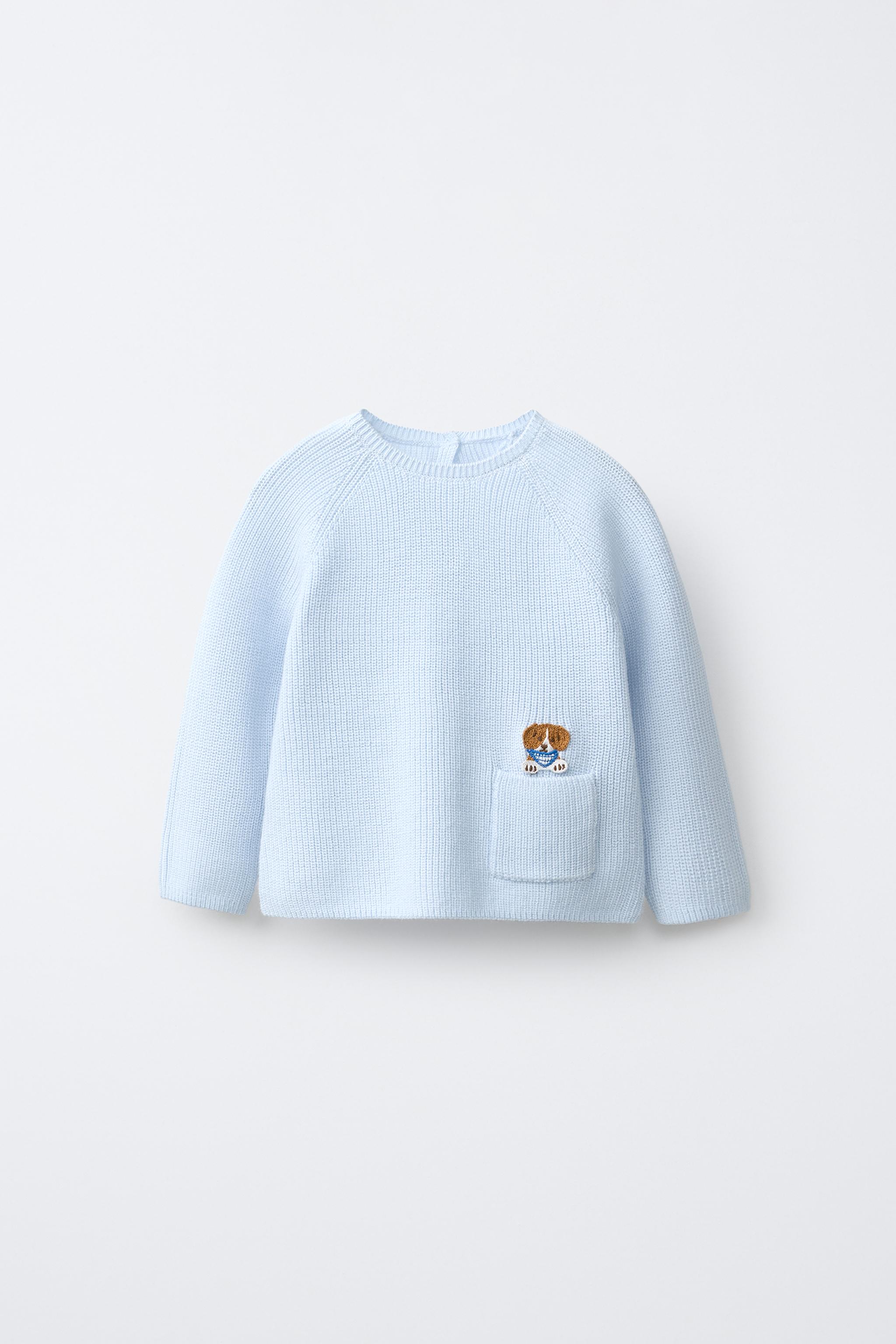 Детские свитеры Zara DOG PATCH KNIT JUMPER — фото 2