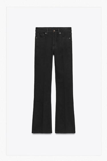 Zara ZW COLLECTION BOOTCUT MID-RISE JEANS - Black