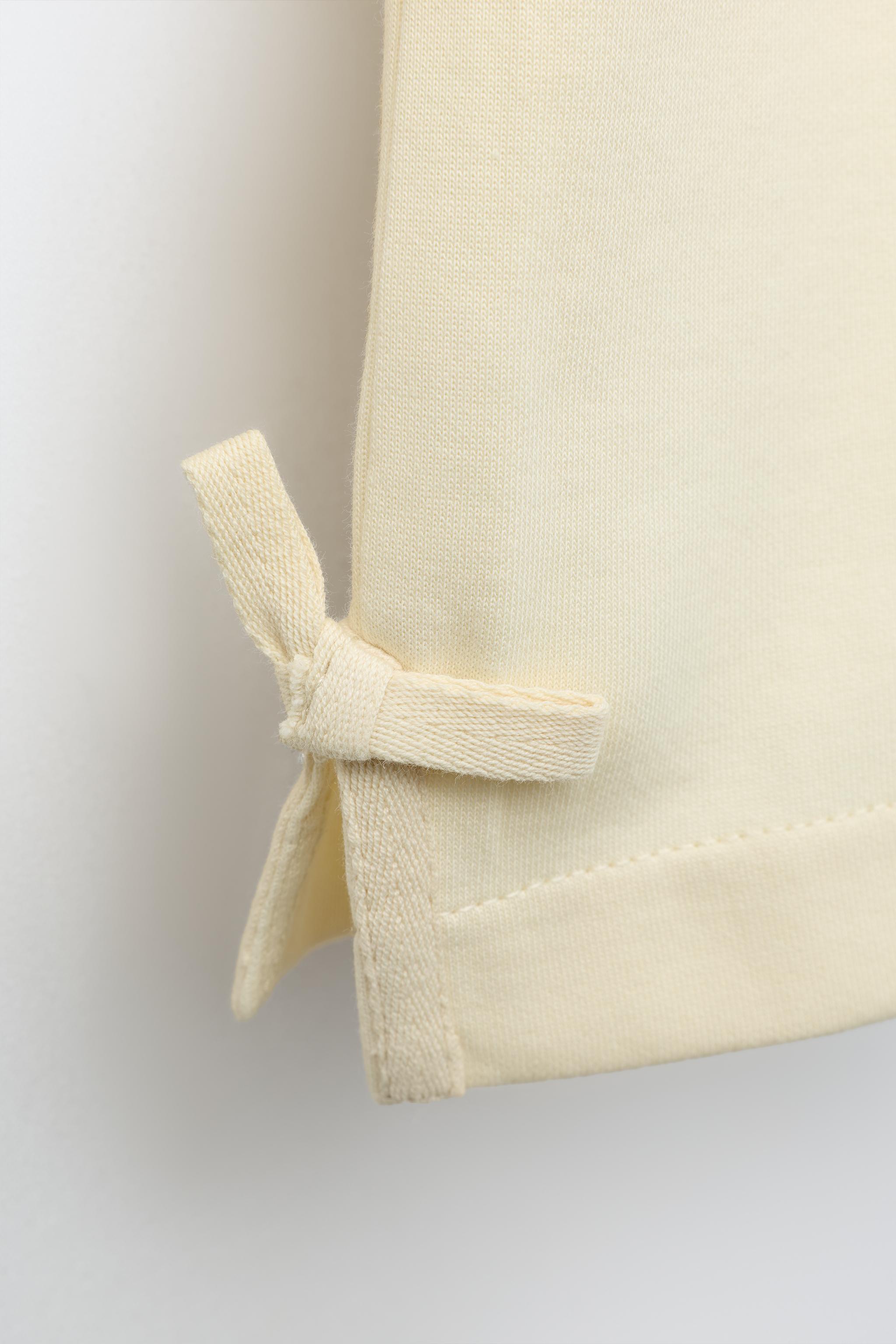 Детские худи Zara INTERLOCK BOW AND HEART SWEATSHIRT — фото 4