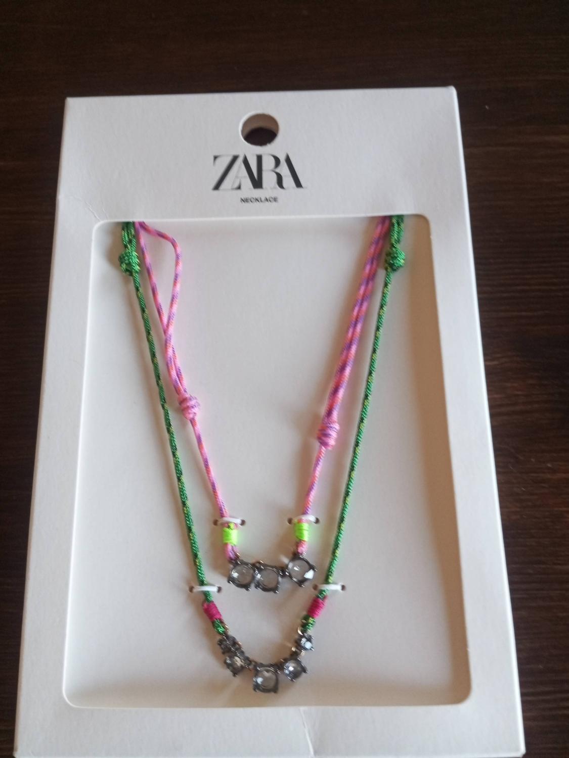 PACK OF CORD NECKLACES WITH RHINESTONES - Image 2