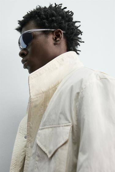 BLOUSON TECHNIQUE MATELASSÉ AVEC POCHES - Beige clair de Zara - Image 7