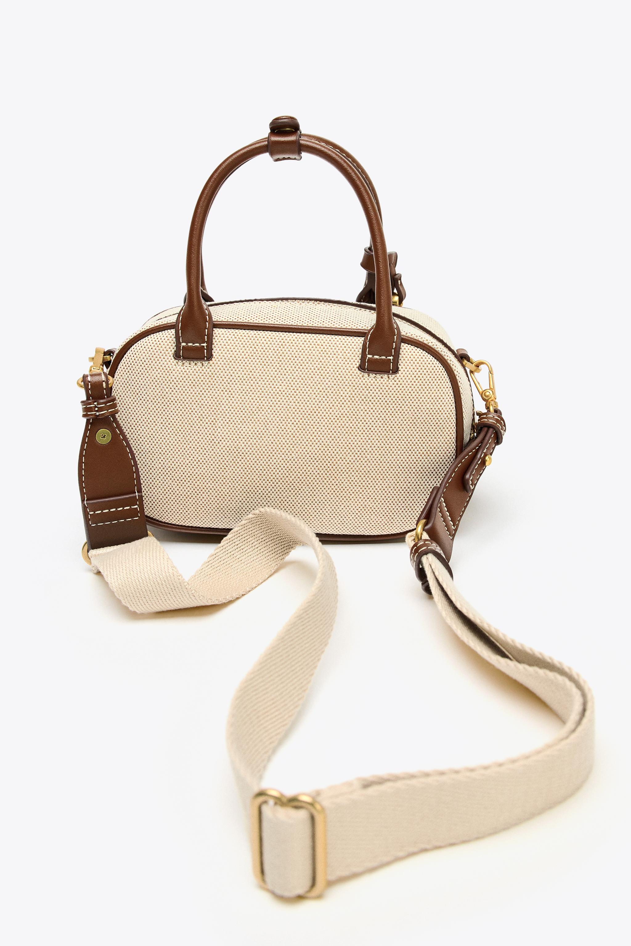 CONTRAST MINI BAG - Ecru | ZARA United States