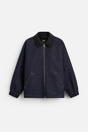 TOPSTITCHED DENIM JACKET - Indigo by Zara - Image 6