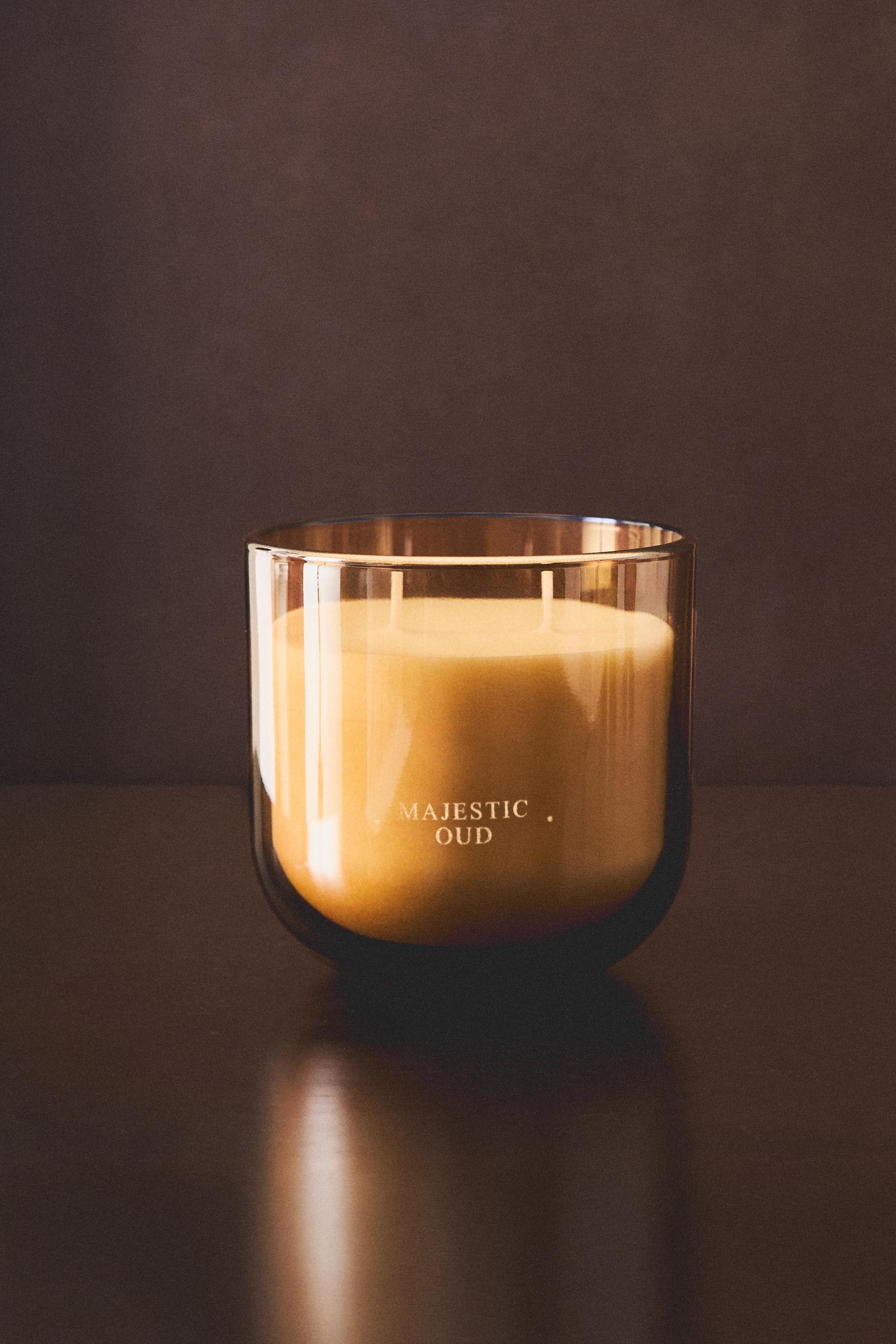 400G）MAJESTIC OUD アロマティックキャンドル - ダークブラウン