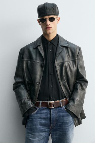 LIMITED EDITION LEATHER BELT - Brown by Zara - Image 1