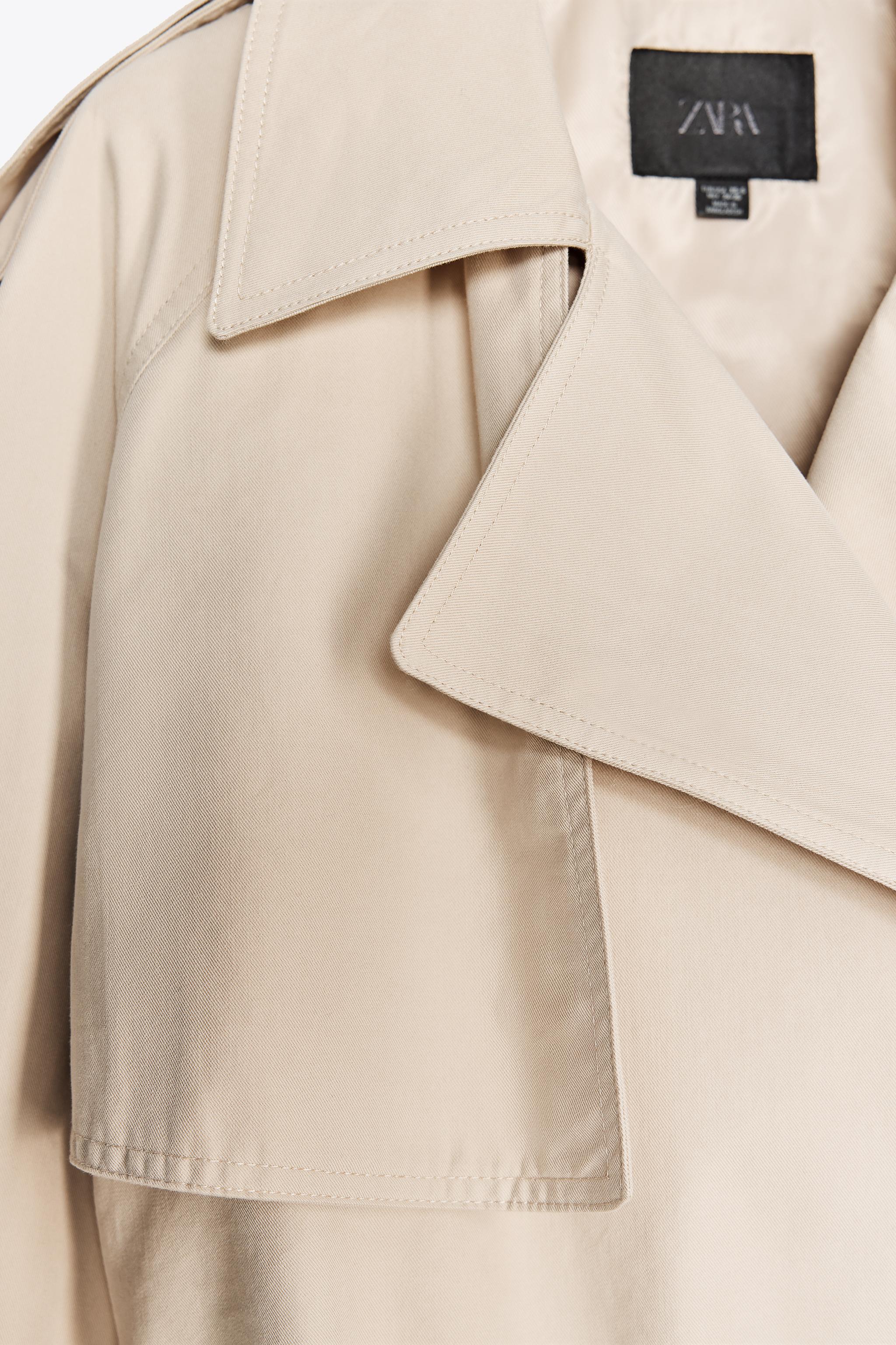 ZARA ベルト付きショートトレンチコート 4749/847 ZARA ベルト付きショートトレンチコート M-L