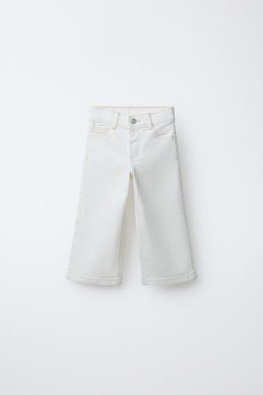 JEANS CULOTTE - Blanco roto de Zara - Imagen 0