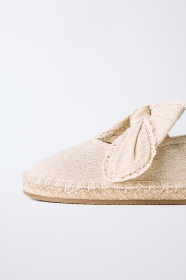 BOW ESPADRILLES - Ecru White by Zara - Image 5