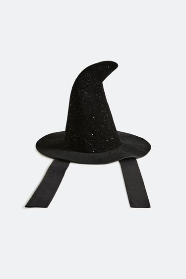CHILDREN'S HALLOWEEN WITCH’S HAT - Black by Zara