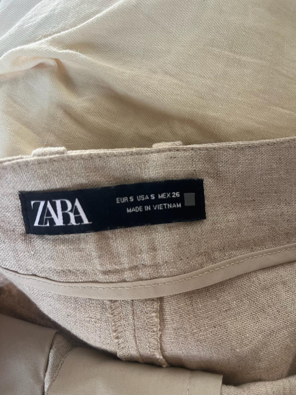 LINEN BLEND HIGH-WAIST BERMUDA SHORTS - Image 7