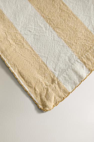 NAPPE RAYURES FIL TEINT - Jaune de Zara - Image 2