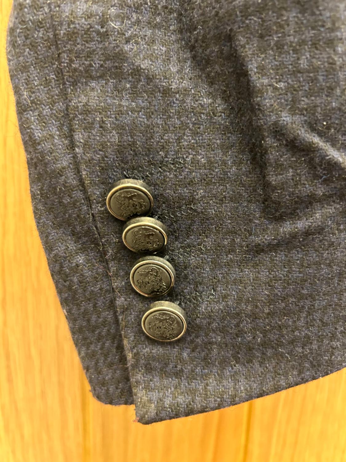 ZARA MAN NAVY WOOL BLAZER - Image 2