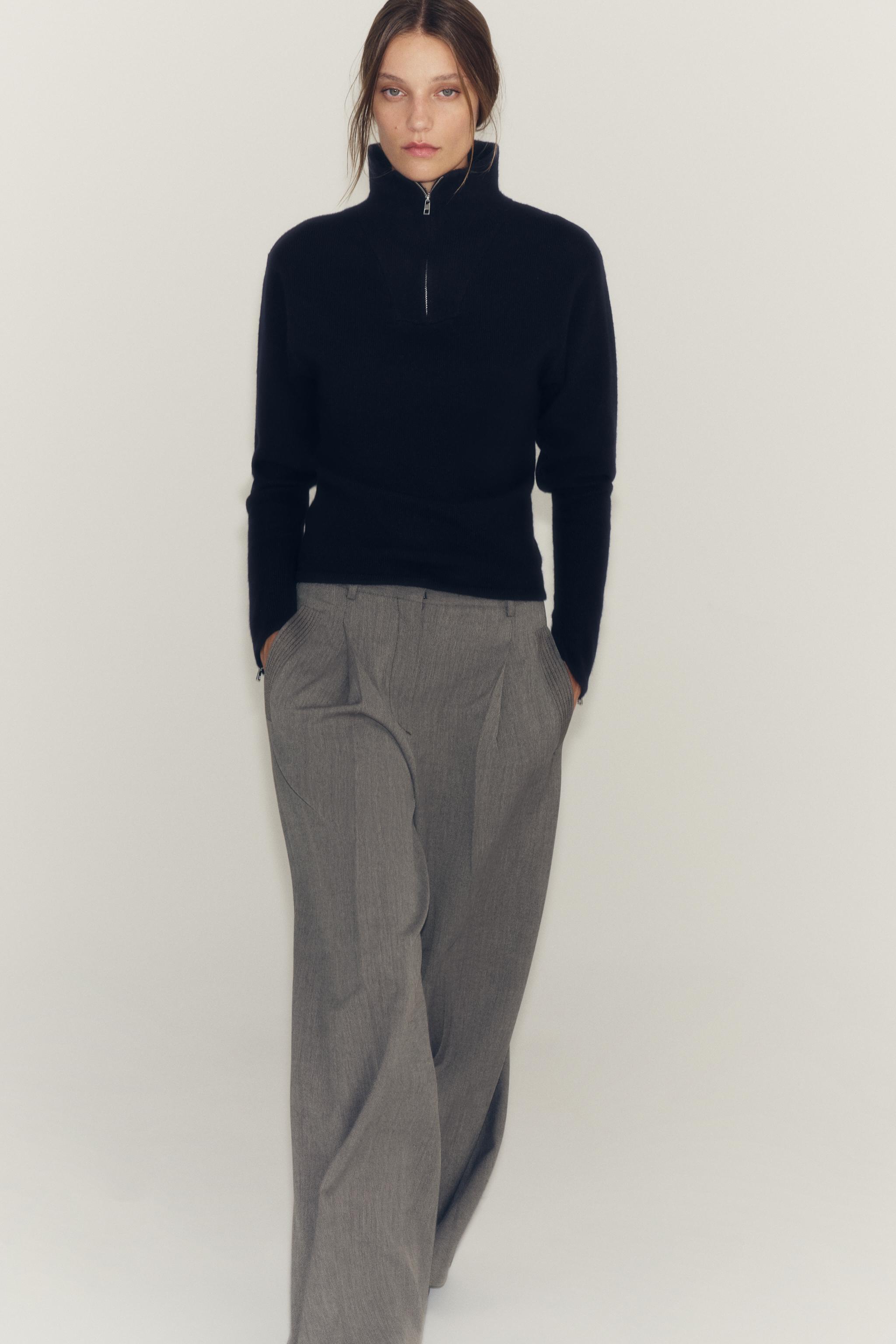 Женские брюки Zara ZW COLLECTION DARTED POCKET PANTS — фото 5