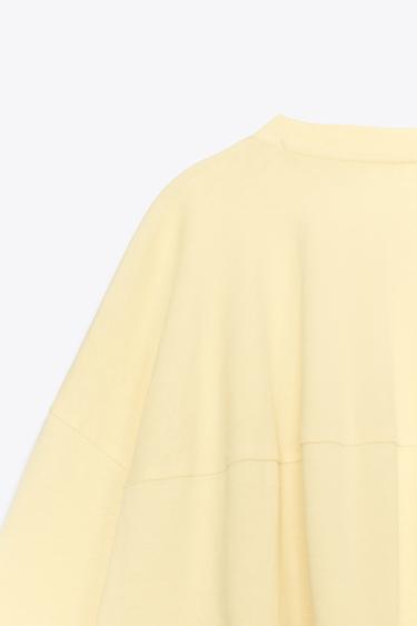 WASHED OVERSIZE T-SHIRT - Yellow by Zara - Image 6