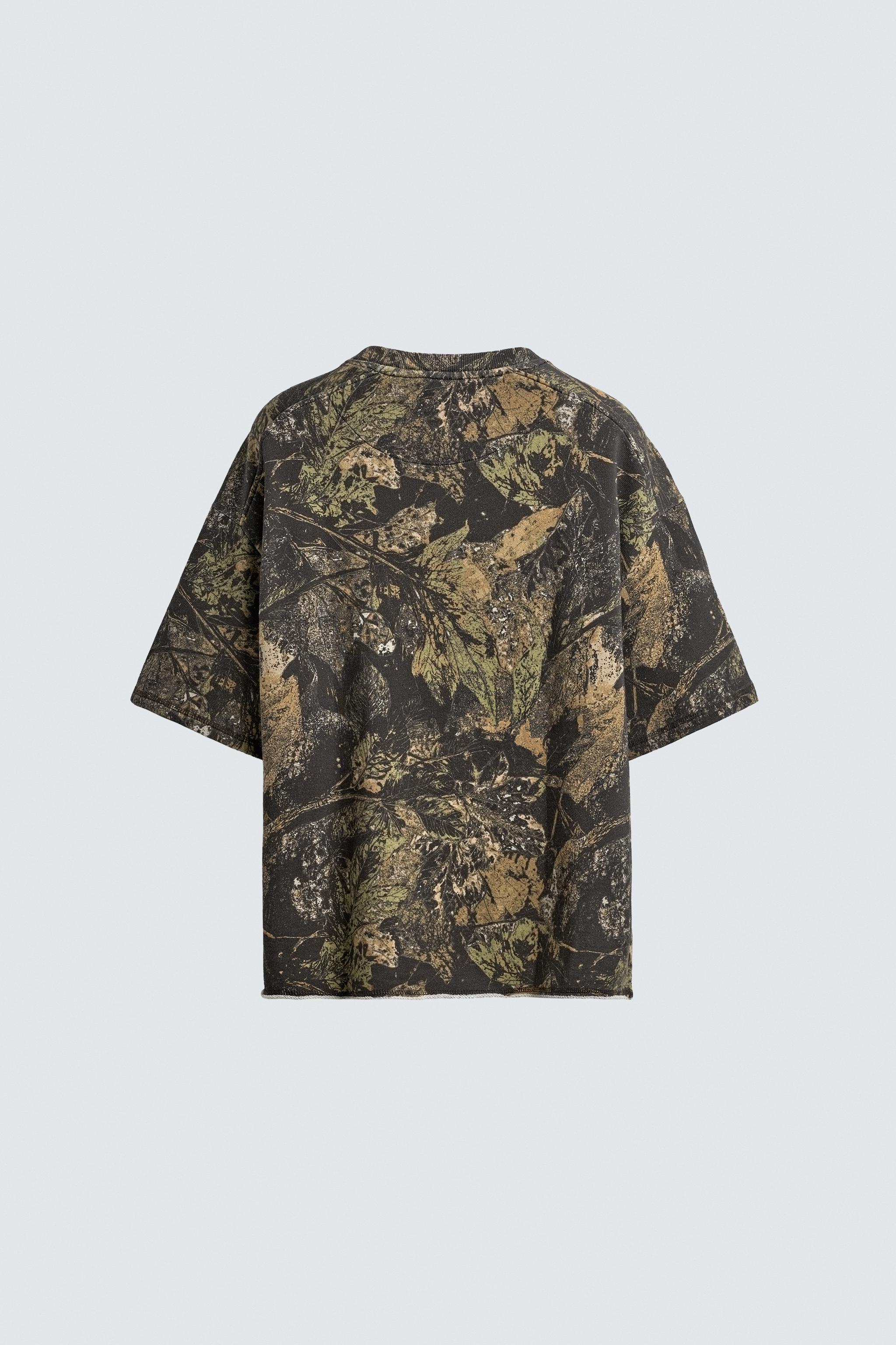 black_tree様 TREE PRINT SWEATSHIRT - Light khaki | ZARA United States