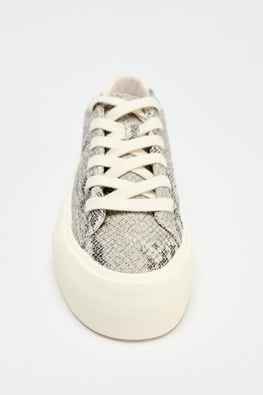 ANIMAL PRINT TRAINERS - Snakeskin by Zara - Image 3