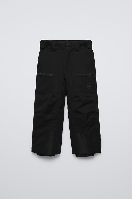 WINDPROOF AND WATER REPELLENT PANTS SKI COLLECTION - Black | ZARA 