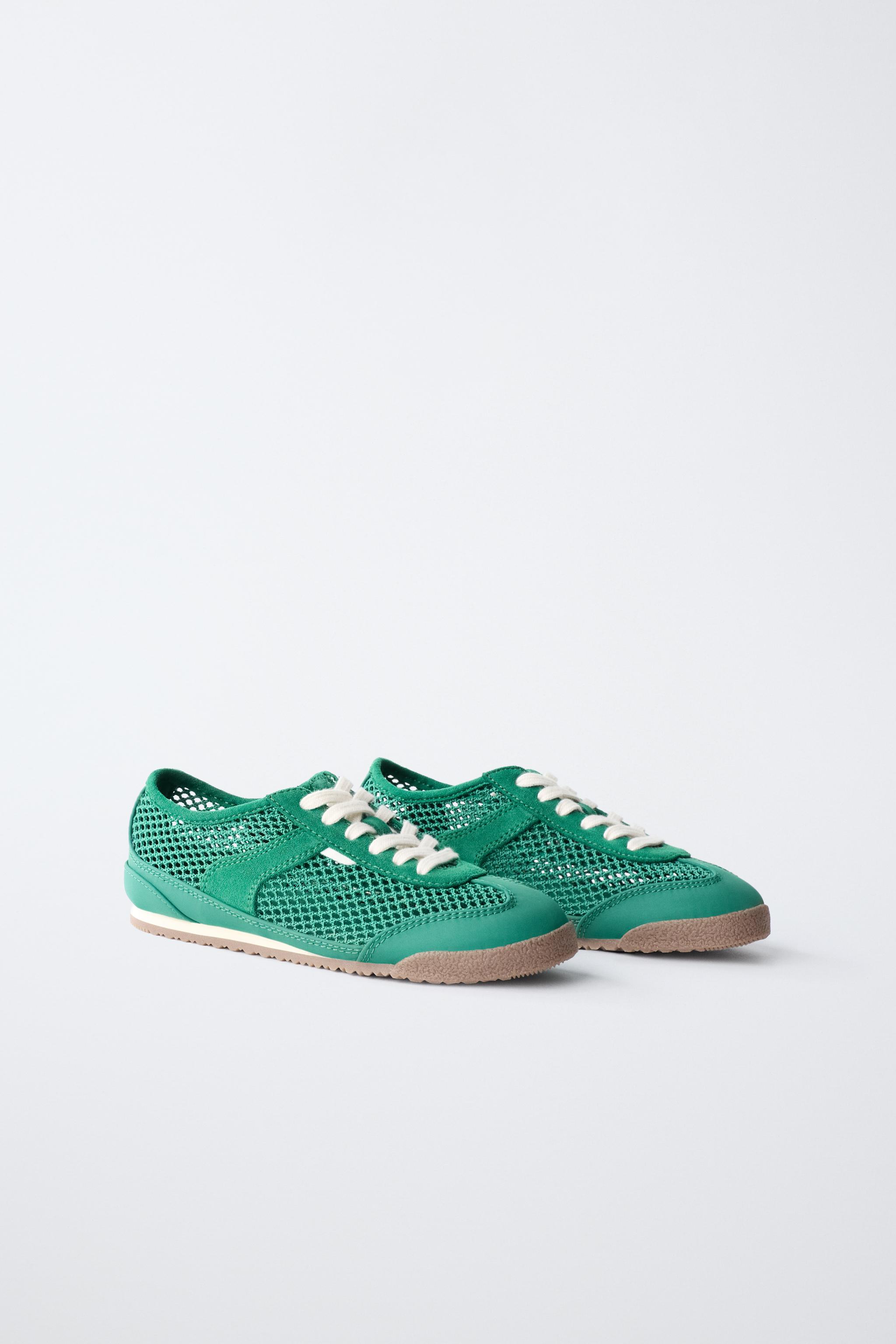 MESH SNEAKERS — Green