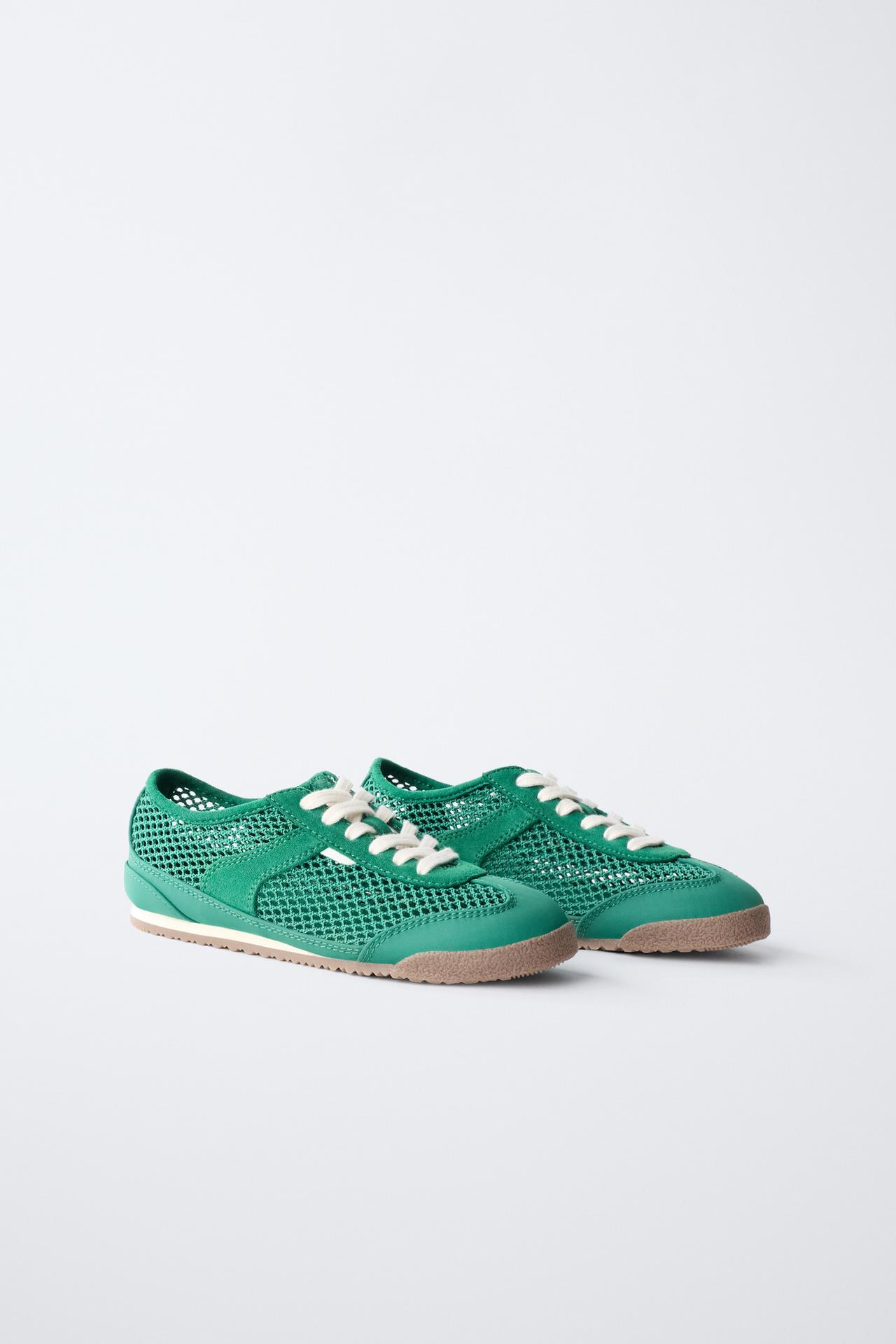 MESH SNEAKERS — Green