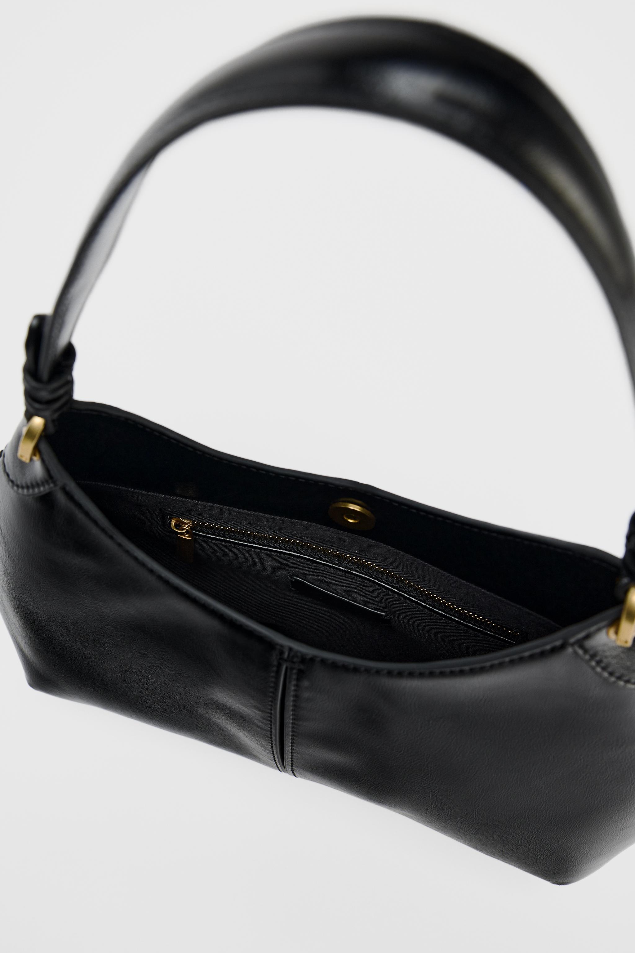【ZARA】オーバル ショルダーバッグ ブラック | 6249/510/800 ZARA】オーバル ショルダーバッグ ブラック | 6249/510/800