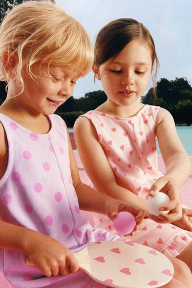 RUFFLED PRINTED PLAYSUIT - Tangerine by Zara