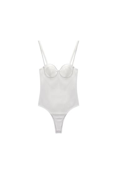 RHINESTONE CORSET BODYSUIT