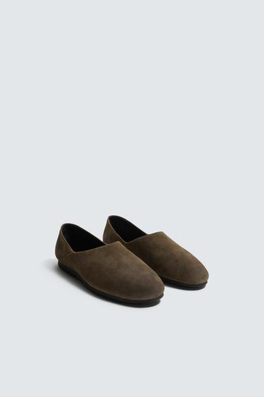 MOKASINË LËKURE ME SHUALL VIBRAM® AARON LEVINE X ZARA - Bronx nga Zara