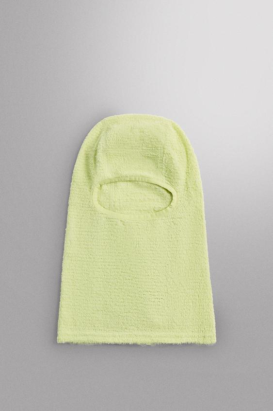 Zara Fliisist tekstuuriga balaklava - Laimiroheline - Pilt 0