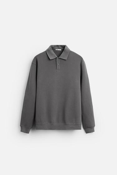 POLO INTERLOCK ESTRUCTURA - Gris de Zara