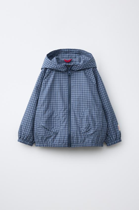 LIGHTWEIGHT CHECKS JACKET - Blue by Zara - Image 0