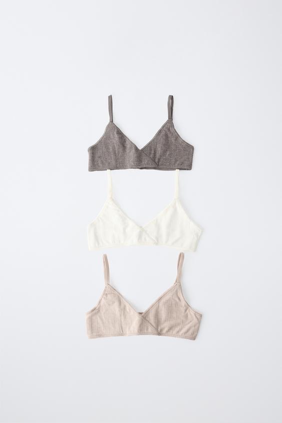 Детские топы Zara Ages 9-14 / Three-Pack OF Camisoles, цвет: Разноцветный