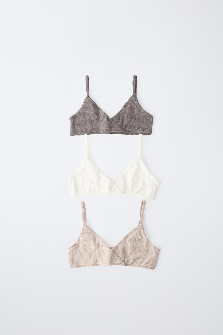 AGES 9-14 / THREE-PACK OF CAMISOLES — Multicolored