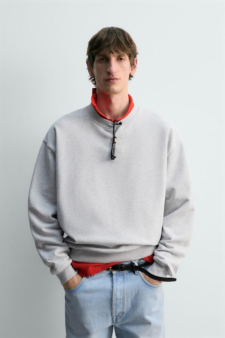 ZARA REGULAR FIT CREWNECK SWEATSHIRT